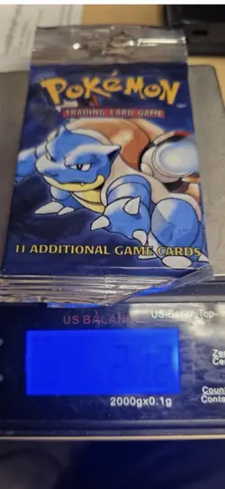 🔥 HEAVY Pokemon Base Set Booster (Blastoise) – 21.20g Pokemon WoTC 1999 🔥 - Image 1
