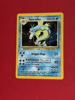 Pokemon TCG Gyarados holographic 6/102 Base Set unlimited LP WOTC rare - Image 1
