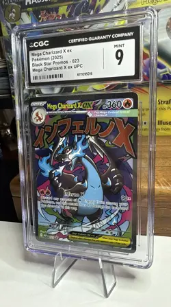 CGC 9 Mega Charizard X EX 023 Upc Black Star Promos Pokemon Mint - Image 3