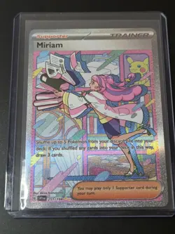 Pokemon Miriam SIR 251/198 SV1 Scarlet Violet Base Set NM - Image 1