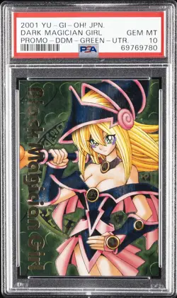 2001 YU-GI-OH! JPN PROMO DARK MAGICIAN GIRL PSA 10 - Image 1
