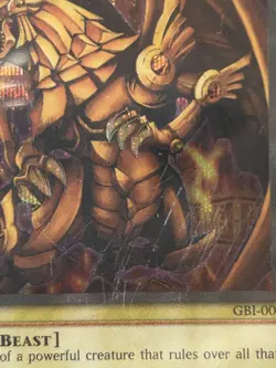 YuGiOh PG 8 Graded Winged Dragon of Ra GBI-003 SECRET Rare Egyptian God Card - Image 2