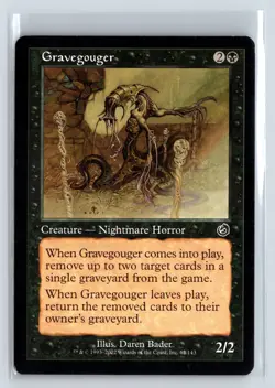 (2x) GRAVEGOUGER - Torment – MTG Magic the Gathering Card - Common - Image 1