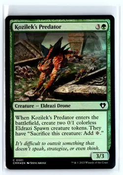 FOIL Kozilek's Predator Commander Masters – MTG Magic the Gathering Card - Image 1
