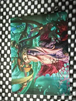 Magic MTG Final Fantasy Jenova, Ancient Calamity 14/53 Art Series - Gold Stamp - Image 1