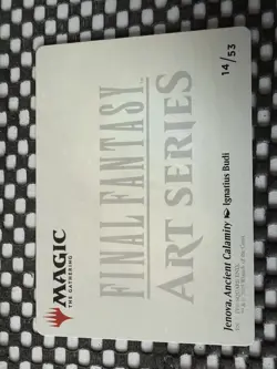 Magic MTG Final Fantasy Jenova, Ancient Calamity 14/53 Art Series - Gold Stamp - Image 2