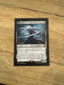 Magic the Gathering Final Fantasy Sephiroth Fabled Soldier Non-Foil Mythic - Image 1