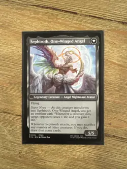Magic the Gathering Final Fantasy Sephiroth Fabled Soldier Non-Foil Mythic - Image 2