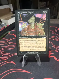 Magic The Gathering Urza's Legacy Engineered Plague #51/143 MTG TCG CCG - Image 1