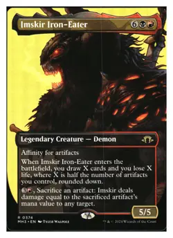 Imskir Iron-Eater (borderless) Modern Horizons 3 MTG - NM+ MYTHIC RELICS - Image 1