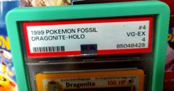 1999 Pokemon Fossil Dragonite Holo #4 PSA 4 VG-EX Pop 758 - Image 2
