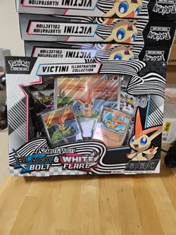 Pokemon TCG Black Bolt & White Flare Unova Victini IllustrationCollection Box N1 - Image 1