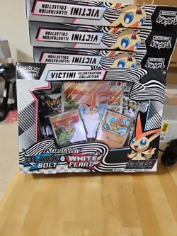 Pokemon TCG Black Bolt & White Flare Unova Victini IllustrationCollection Box N1 - Image 2