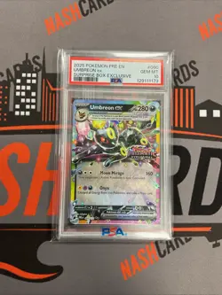 2025 Pokemon Umbreon Ex Surprise Box 060/131 Prismatic Evolutions Stamp - PSA 10 - Image 1