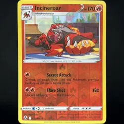 Pokemon TCG Silver Tempest Incineroar Reverse Holo Rare 032/195 NM - Image 1