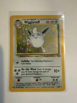 Pokemon Wigglytuff 16/64 Jungle Holo Rare Unlimited NEAR MINT 1999 WOTC vintage - Image 1