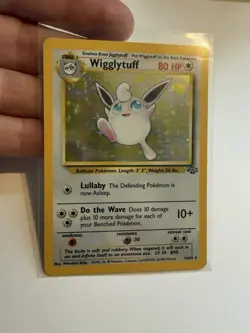 Pokemon Wigglytuff 16/64 Jungle Holo Rare Unlimited NEAR MINT 1999 WOTC vintage - Image 2