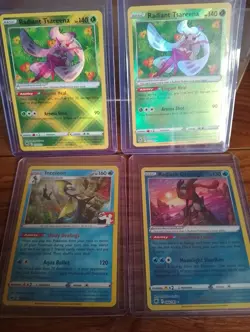 Pokemon tcg 4 Card English bundle Inc Radiant Greninja Holo Rare 046/189 - Image 1