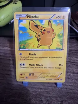 Pokemon Pikachu TCG XY Card 42/146 Regular Common Near Mint - Image 1