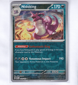 Nidoking 034/165 Scarlet & Violet 151 Pokemon English Reverse Holo 2023 - Image 1