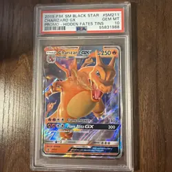 2019 Black Star Promo Hidden Fates Tins # SM211 Charizard GX PSA 10 GEM MINT! - Image 1
