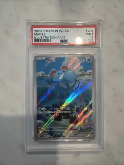 Marill 204/193 Paldea Evolved Illustration Rare Pokemon Card PSA 9 MINT - Image 1
