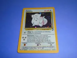 Pokemon TCG Clefairy (Base Set 2 6/130) WotC Holo Rare Swirl LP - Image 1