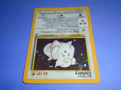 Pokemon TCG Clefairy (Base Set 2 6/130) WotC Holo Rare Swirl LP - Image 3
