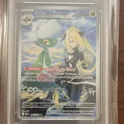 2025 Pokemon Cynthia's Roserade Sv10 184/182 Illustration Rare PSA 10 - Image 2