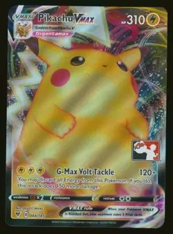 Pokemon Card Pikachu VMAX 044/185 Prize Pack Promo Series Stamp FA NM 2020 - Image 1