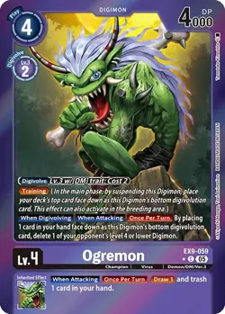 EX9-059 Ogremon Foil - Digimon Trading Card Game - Image 1
