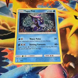 Tapu Fini SM92 Holo PROMO Moderate Play Pokemon Card - Image 1