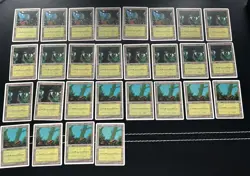 MTG Basic Land Lot 127 Cards – 4th Edition 1995 - Image 2