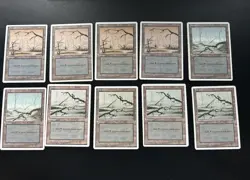 MTG Basic Land Lot 127 Cards – 4th Edition 1995 - Image 5