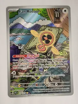 Ascended Heroes Fan Rotom 250/217 Illustration Rare IR Full Art Pokemon Card NM - Image 1