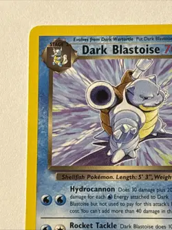 Dark Blastoise- Legendary Collection 4/110 Non Holo Rare MP Pokemon TCG Vintage - Image 2