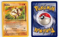 MANKEY 55/64 COMMON JUNGLE POKEMON UNLIMITED MP - Image 1