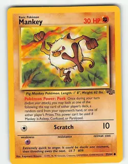 MANKEY 55/64 COMMON JUNGLE POKEMON UNLIMITED MP - Image 2