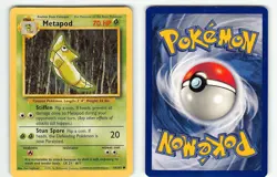 METAPOD 54/102 COMMON BASE SET UNLIMITED POKEMON MP - Image 1