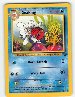 SEAKING 46/64 UNCOMMON JUNGLE POKEMON UNLIMITED MP - Image 2