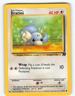 DRATINI 53/82 COMMON TEAM ROCKET POKEMON UNLIMITED LP - Image 2