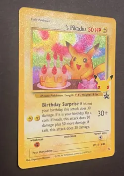 Pokemon Celebrations Birthday Pikachu 24/53 Classic Collection Holo Near Mint - Image 3