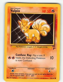VULPIX 99/130 COMMON BASE SET 2 POKEMON MP - Image 2