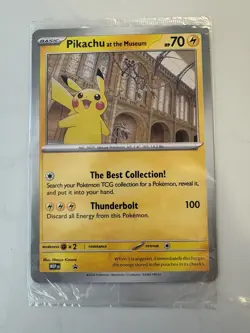 Pikachu At The Museum Pokemon X Natural History Museum Jumbo Promo - Sealed - Image 1