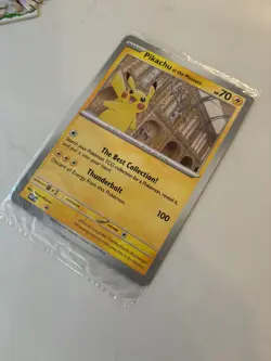 Pikachu At The Museum Pokemon X Natural History Museum Jumbo Promo - Sealed - Image 2