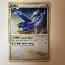 Pokemon Latios HGSS11 HGSS Cosmos Holo Promo Basic 90 HP Dragon Card 2010 - Image 1