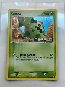 Pokemon Cacnea 44/106 - EX Emerald reverse holo (Stamped) PLAYED - Image 1
