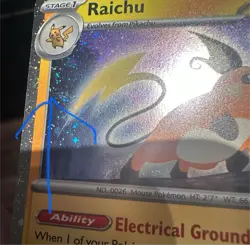 SWIRL Raichu 026/165 - Cosmos Holo - English - Pokemon TCG - MEW 151 - Image 1