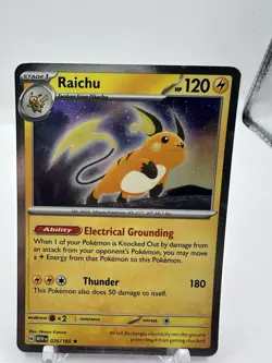 SWIRL Raichu 026/165 - Cosmos Holo - English - Pokemon TCG - MEW 151 - Image 2