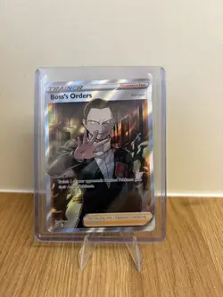 Pokemon TCG Card Boss’s Orders Giovanni 189/192 Rebel Clash Full Art Trainer - Image 1